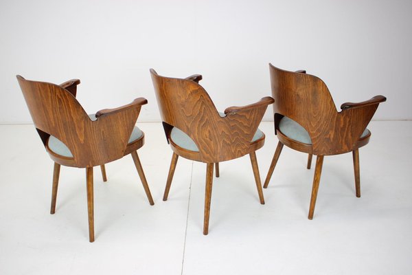 Beech Dining Chair by Oswald Haerdtl, Czechoslovakia, 1960s-TZ-1209637