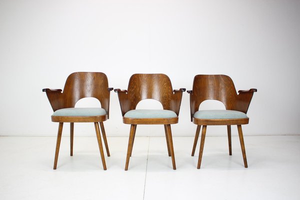 Beech Dining Chair by Oswald Haerdtl, Czechoslovakia, 1960s-TZ-1209637