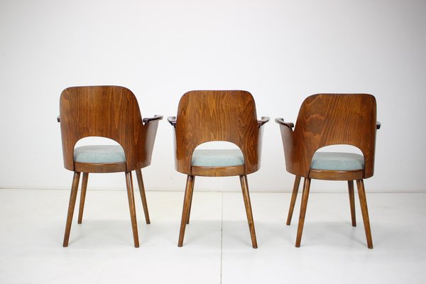 Beech Dining Chair by Oswald Haerdtl, Czechoslovakia, 1960s-TZ-1209637