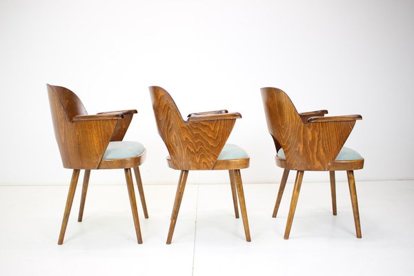 Beech Dining Chair by Oswald Haerdtl, Czechoslovakia, 1960s-TZ-1209637