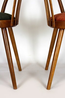 Beech Dining Chairs from Ton, 1960s, Set of 4-WVS-2040971