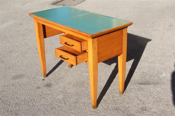 Beech & Laminate Nesting Tables-EH-565192