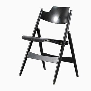 Beech Model SE18 Folding Chair by Egon Eiermann for Wilde+Spieth, 1960s-CIP-638926