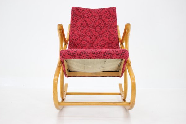 Beech Rocking Chair attributed to Ton from Thonet, Czechoslovakia, 1970s-TZ-1394193