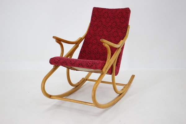 Beech Rocking Chair attributed to Ton from Thonet, Czechoslovakia, 1970s-TZ-1394193