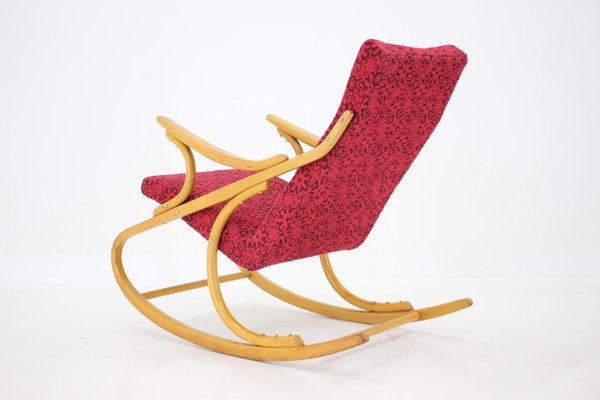 Beech Rocking Chair attributed to Ton from Thonet, Czechoslovakia, 1970s-TZ-1394193