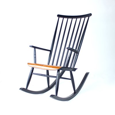 Beech Rocking Chair by Varjosen Puunjalostus, Finland, 1960s-UL-1396424