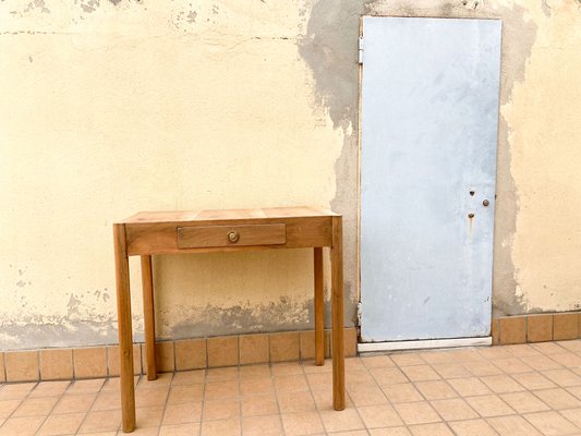 Beech Slab Table, Italy, 1950s-OAQ-1417585