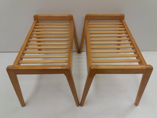 Beech Stools from ULUV, Czechoslovakia, 1960, Set of 2-TZ-1124691