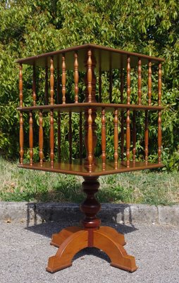 Beech Swivel Bookcase, 1950s-KNM-888173