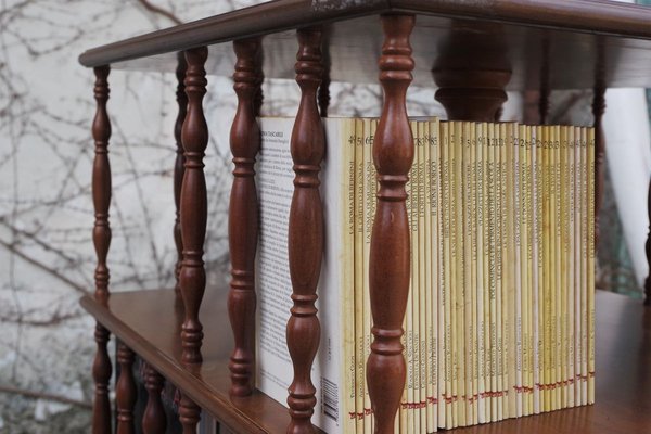 Beech Swivel Bookcase, 1950s-KNM-888173