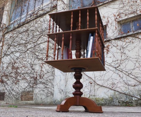 Beech Swivel Bookcase, 1950s-KNM-888173