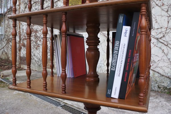 Beech Swivel Bookcase, 1950s-KNM-888173