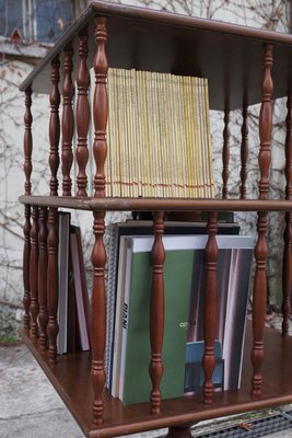 Beech Swivel Bookcase, 1950s-KNM-888173