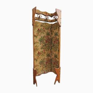 Beech & Velvet Corner Coat Rack, 1950s-KNM-863140