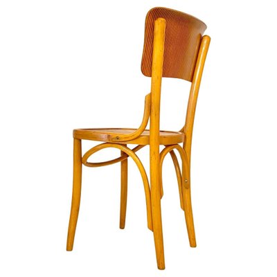 Beech Wood Bistro Chairs, Italy, 1950s, Set of 6-TOI-2043917