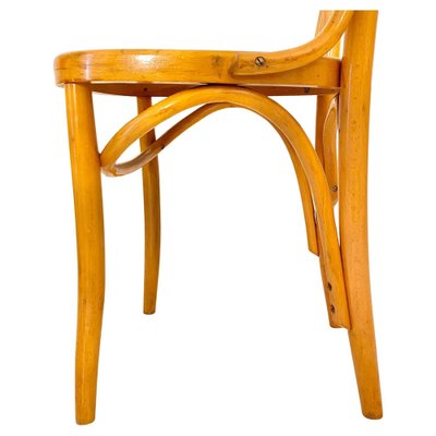 Beech Wood Bistro Chairs, Italy, 1950s, Set of 6-TOI-2043917