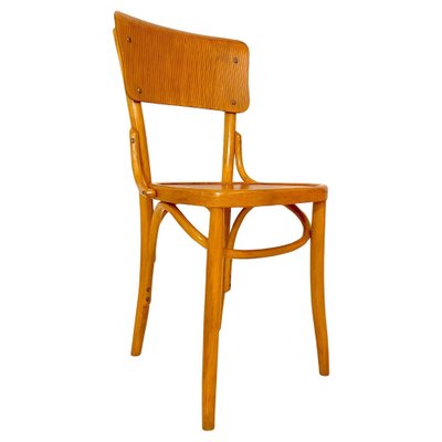 Beech Wood Bistro Chairs, Italy, 1950s, Set of 6-TOI-2043917