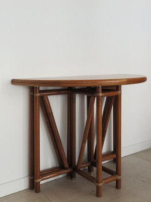 Beech Wood Console, Italy, 1980s-CC-1746410