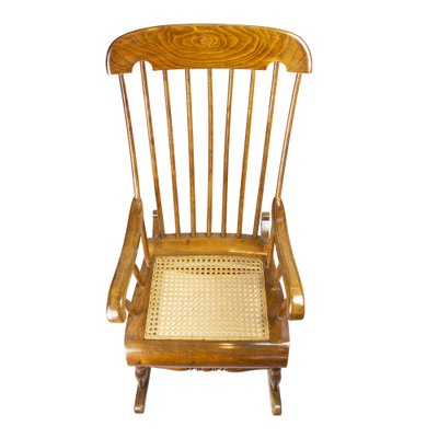 Beechwood Rocking Armchair, 1900s-WFJ-1355073