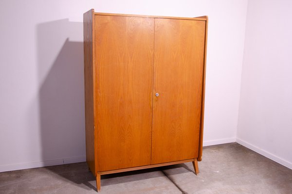 Beechwood Wardrobe by František Jirák for Tatra Furniture, 1960s-HXT-1774141