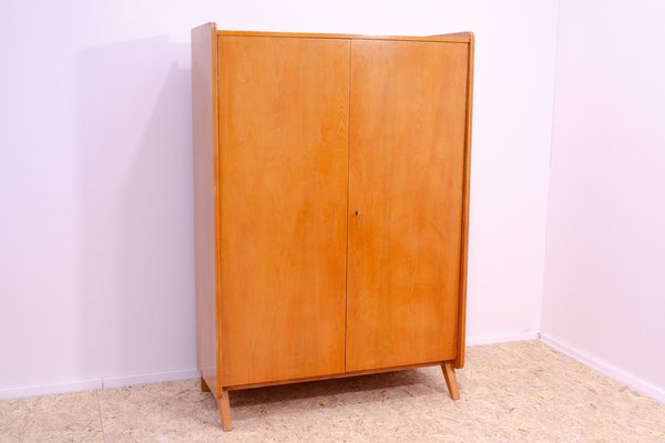 Beechwood Wardrobe by František Jirák for Tatra Nábytok, 1960s-HXT-1820709