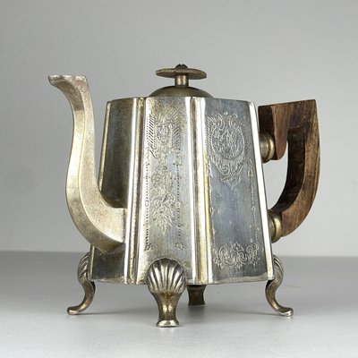 Beginning of the 20th Century Silver Plated Teapot by Queen Victoria Sheffield, England, 1890s-WQC-2022447