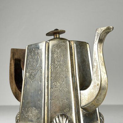 Beginning of the 20th Century Silver Plated Teapot by Queen Victoria Sheffield, England, 1890s-WQC-2022447