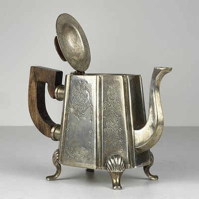 Beginning of the 20th Century Silver Plated Teapot by Queen Victoria Sheffield, England, 1890s-WQC-2022447