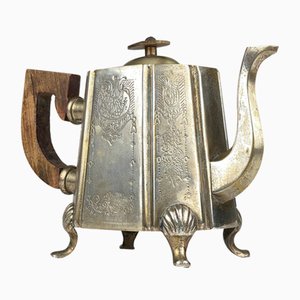 Beginning of the 20th Century Silver Plated Teapot by Queen Victoria Sheffield, England, 1890s-WQC-2022447