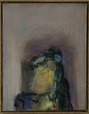 Behçet Safa, Abstract Figure, Oil on Canvas, 1960s-ZCI-1788905