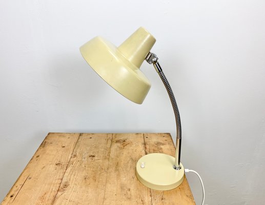 Beige Gooseneck Table Lamp, 1960s-CGF-666098