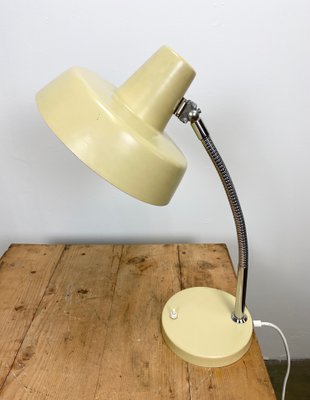 Beige Gooseneck Table Lamp, 1960s-CGF-666098