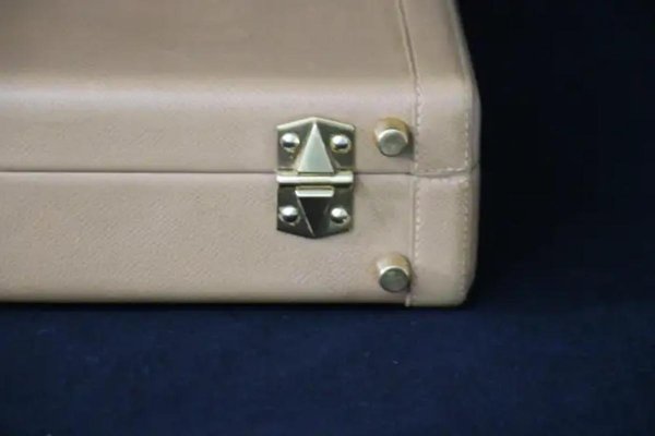 Beige Leather Briefcase from Hermès, 1990s-YF-1759552