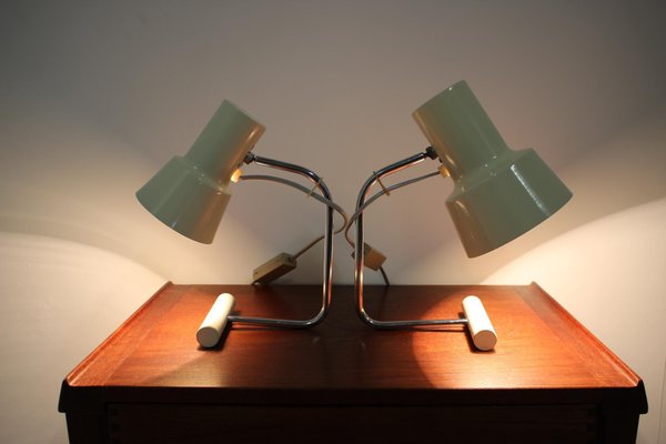 Beige Table Lamps by Josef Hůrka for Napako, 1970s, Set of 2-TZ-684028