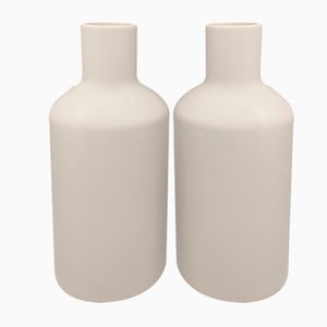 Beige Vases in Ceramic from Fratelli Brambilla, Italy, 1970s, Set of 2-QGR-1069055