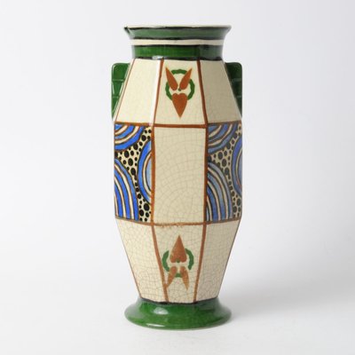 Belgian Art Deco Vase from August Mouzin & Cie, 1920s-IXK-754517