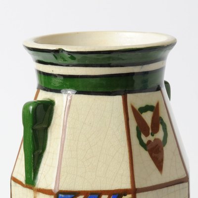 Belgian Art Deco Vase from August Mouzin & Cie, 1920s-IXK-754517