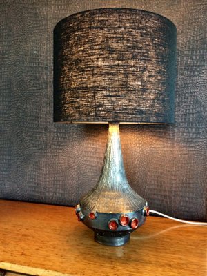 Belgian Art Pottery Table Lamp by Rogier Vandeweghe for Perignem, 1960s-RQV-822339