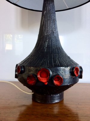 Belgian Art Pottery Table Lamp by Rogier Vandeweghe for Perignem, 1960s-RQV-822339