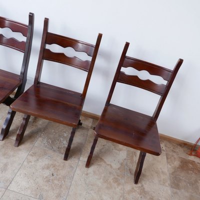 Belgian Brutalist Dining Chairs, Set of 6-JRP-899667