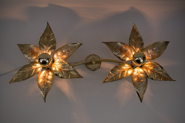 Belgian Double Wall Lamp by Willy Daro for Massive, 1960s-KQB-1172045