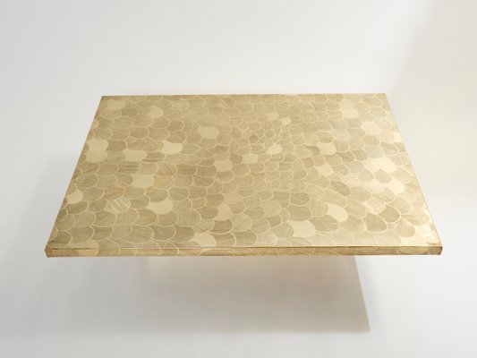 Belgian Etched Brass Coffee Table by Christian Krekels, 1970s-YJA-1361378