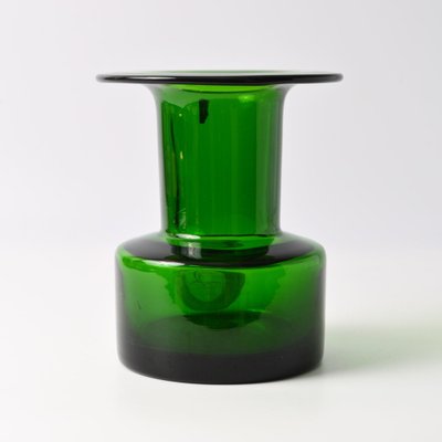 Belgian Green Glass Vase from Boussu, 1970s-IXK-1786445