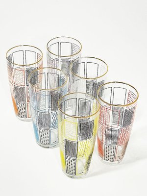 Belgian Lemonade Glasses by Mdl, 1960s, Set of 6-UCH-1224432