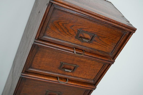 Belgian Oak Apothecary / Filing Cabinet, 1920s-XO-1696500