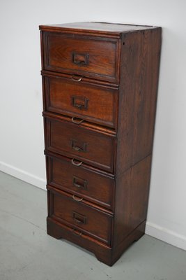 Belgian Oak Apothecary / Filing Cabinet, 1920s-XO-1696500