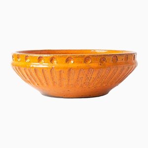 Belgian Orange Ceramic Bowl from Keramar, 1970s-IXK-1436426