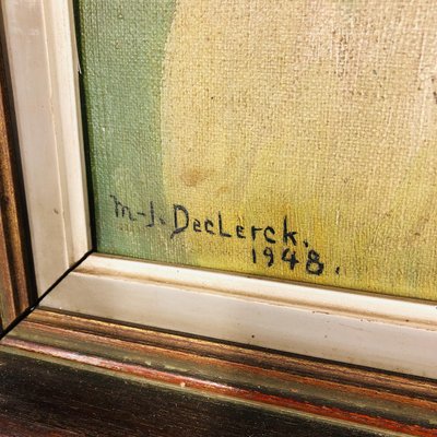 Belgian Paintings by M. J. Declerck, 1948, Set of 2-LCQ-1192805