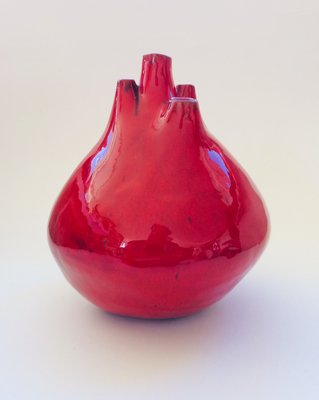 Belgian Pottery Spout Vase by Hugria, 1960s-RQV-828610